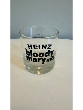 Heinz Bloody Mary Mix Cocktail Glass Vintage Advertising Barware Collectible